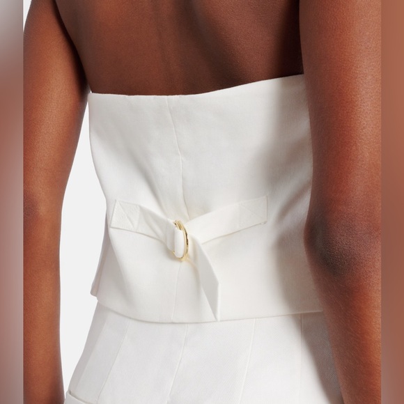 Veronica Beard Arabella Halter Vest Dove NWT - Picture 5 of 11